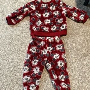 Fuzzy Mickey Mouse outfit